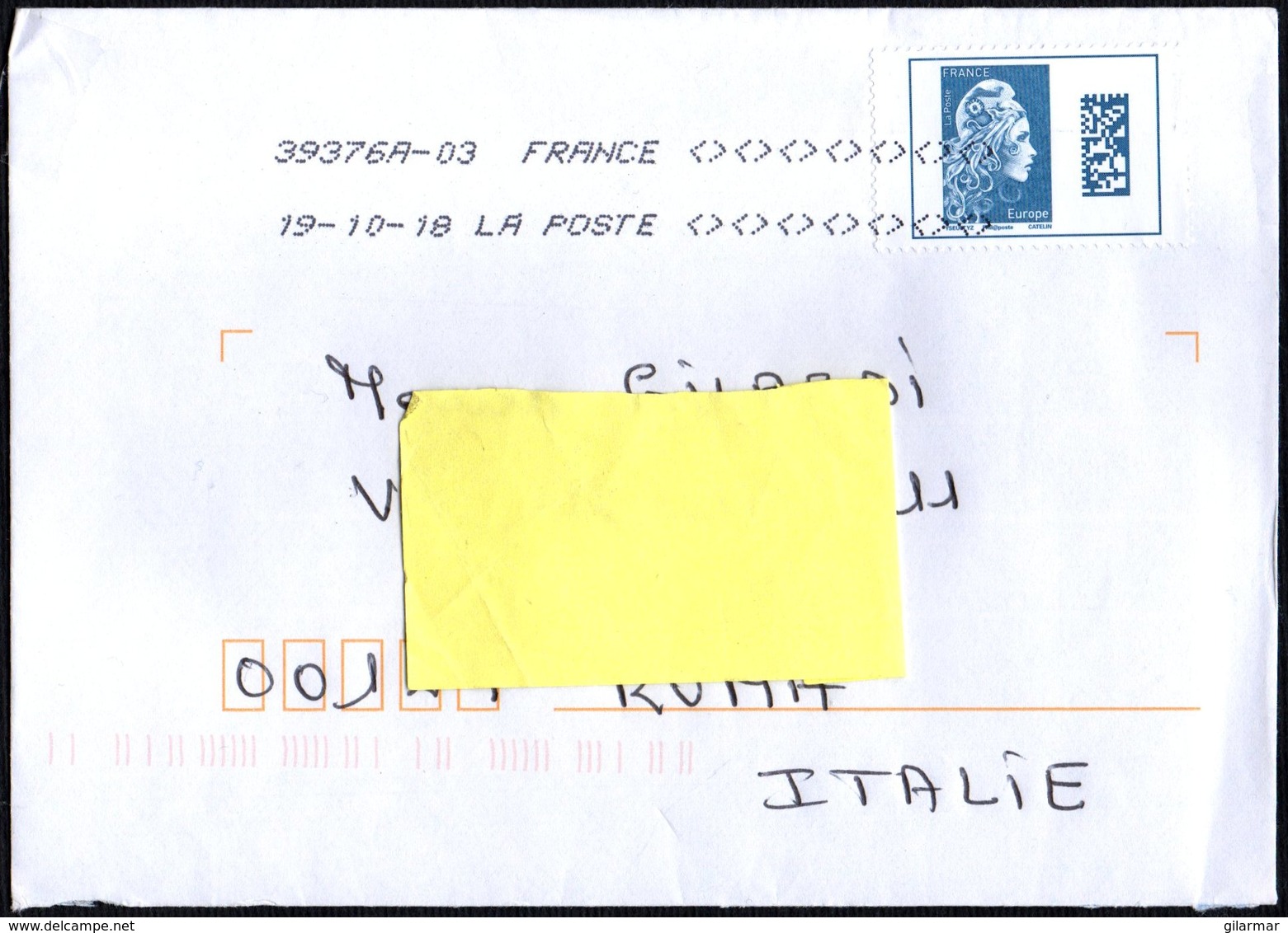 FRANCE 2018 - MAILED ENVELOPE - EUROPE - MARIANNE - Altri & Non Classificati