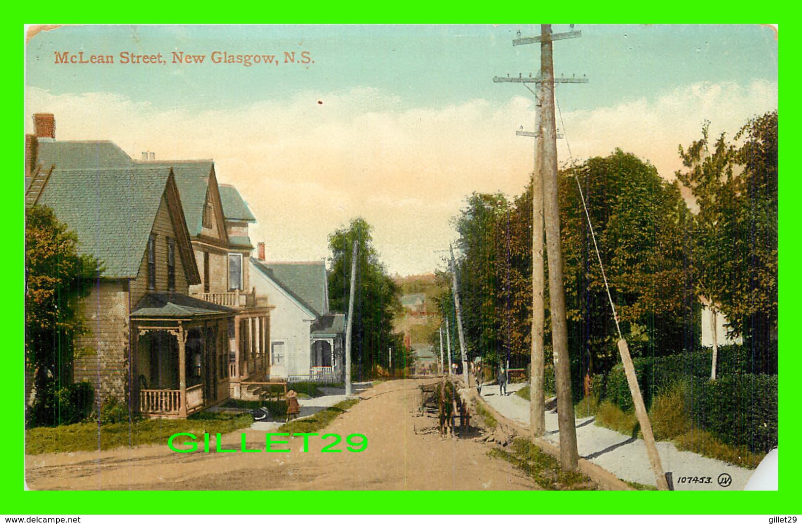 NEW GLASGOW, NOVA SCOTIA - McLEAN STREET - ANIMATED - THE VALENTINE & SONS PUB. CO LTD - - Autres & Non Classés