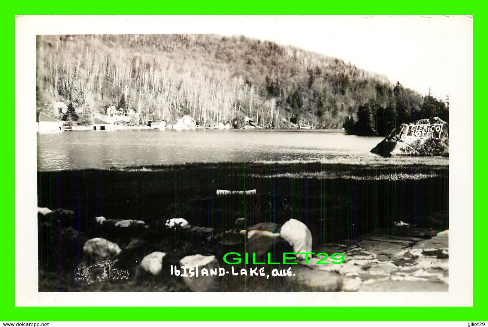 16 ISLAND-LAKE, QUÉBEC - LOOK AT THE LAKE & COTTAGES - REAL PHOTO - - Autres & Non Classés