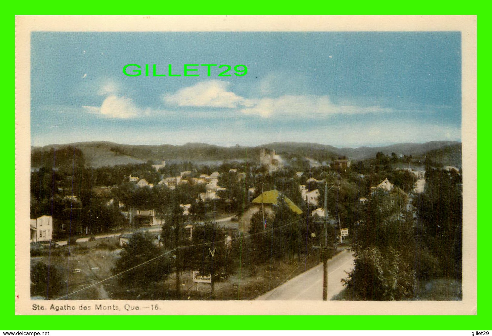 STE AGATHE DES MONTS, QUÉBEC - VUE DE LA VILLE - PECO - - Autres & Non Classés