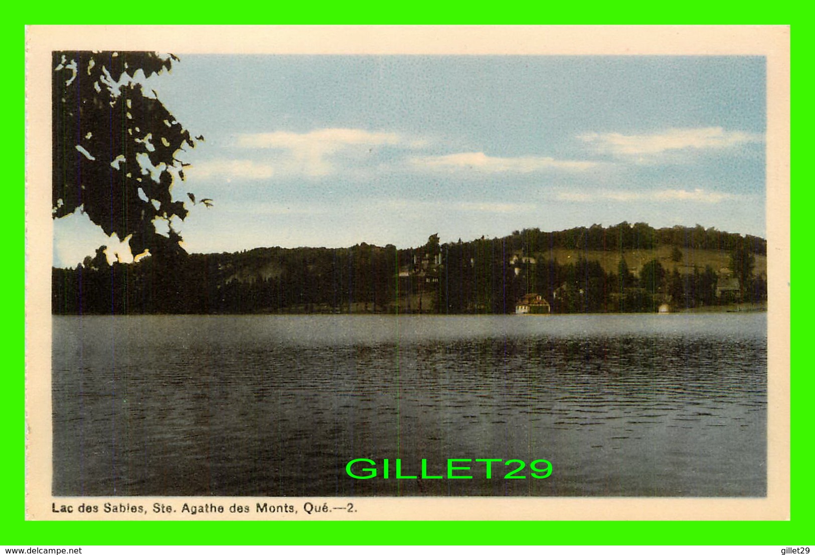 STE AGATHE DES MONTS, QUÉBEC - LE LAC DES SABLES - PECO - - Autres & Non Classés