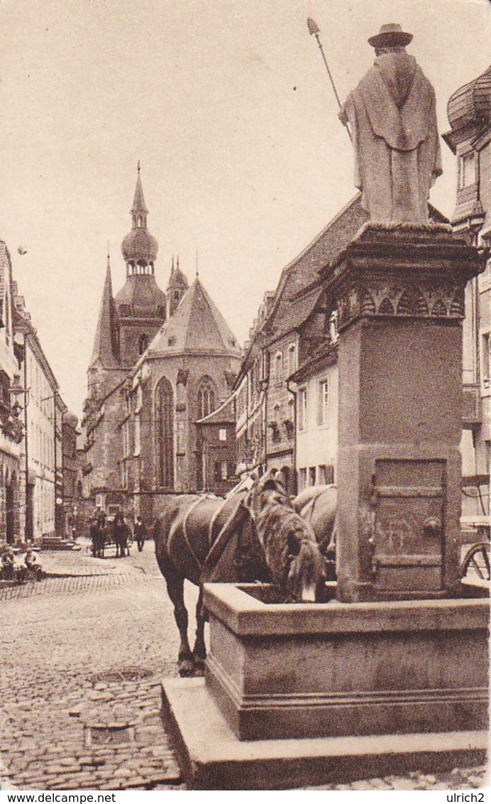 AK Alt-St. Wendel - Blick Auf Den Dom Am Wendelinusbrunnen   (39672) - Kreis Sankt Wendel