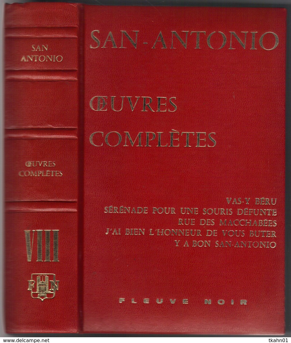SAN-ANTONIO " OEUVRES COMPLETES " TOME 8 DE 1971 - San Antonio