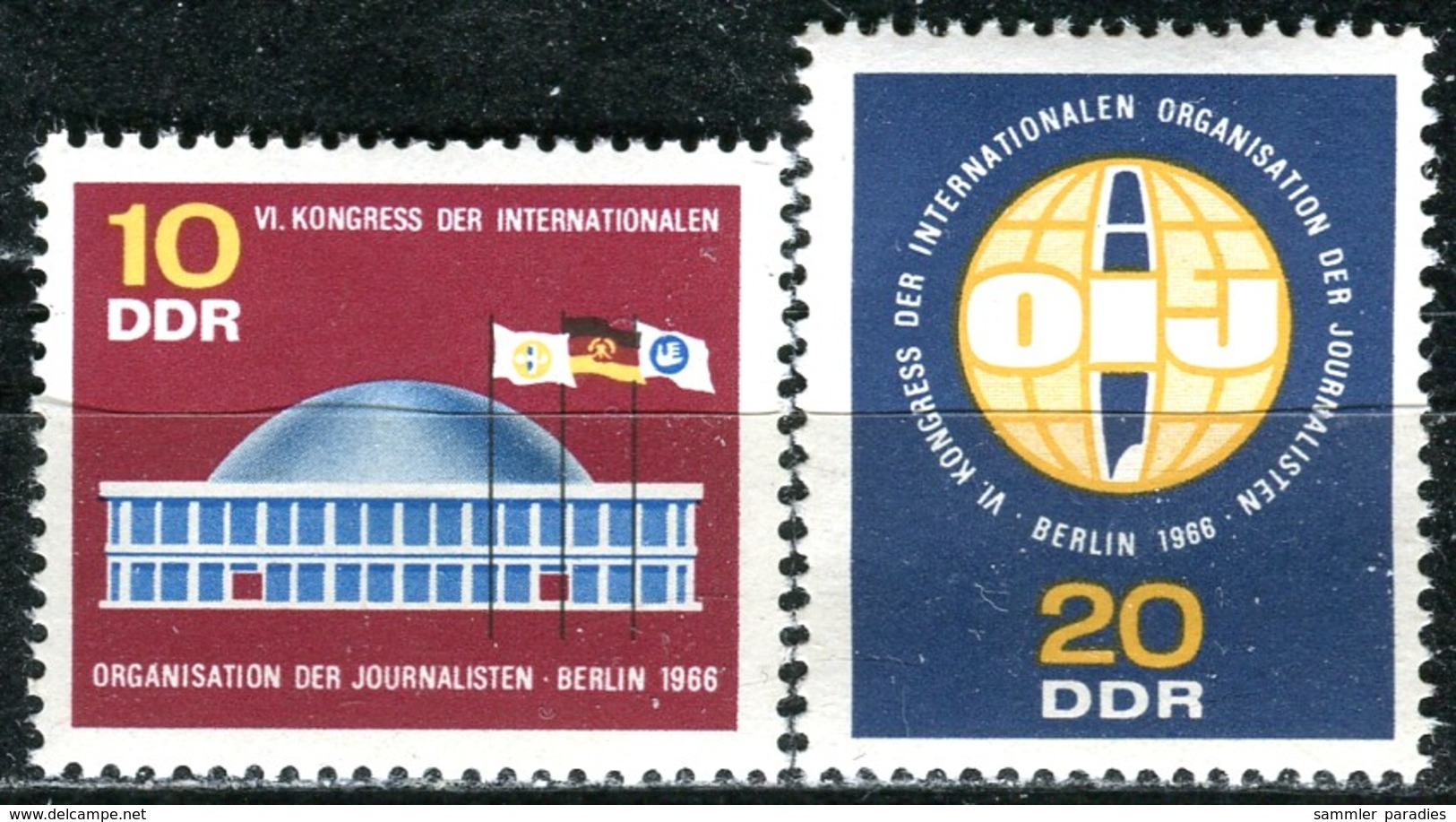 DDR - Mi 1212 / 1213 - ** Postfrisch (A) - 10-20Pf                 OIJ Kongreß - Ungebraucht