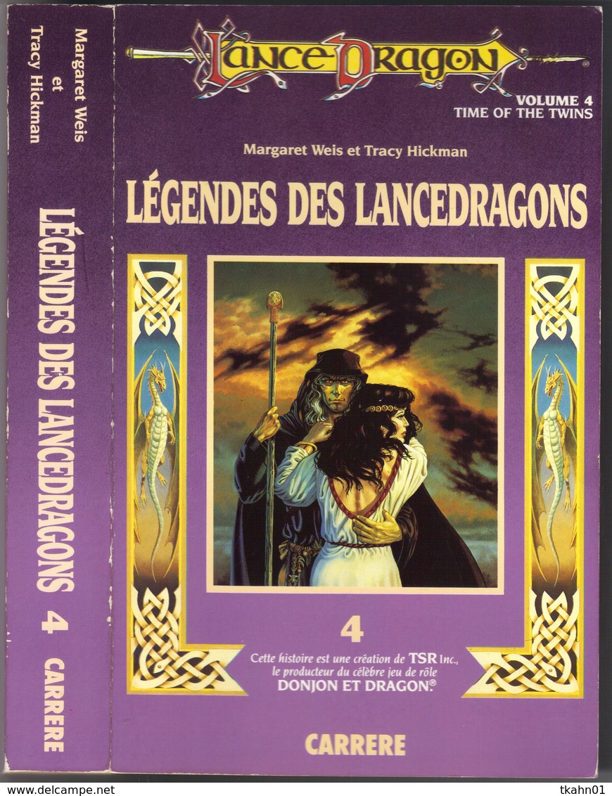 LANCE-DRAGON N° 4 " LEGENDES DES LANCEDRAGONS "  CARRERE  DE 1988 AVEC 500 PAGES GRAND-FORMAT - Autres & Non Classés