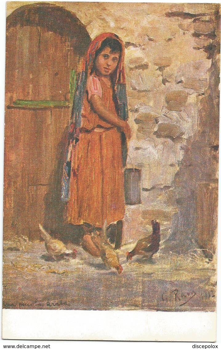 W1297 Libia - Tripoli - Bambina Araba - Giovanni Rava - Dipinto Paint Peinture Illustrazione Illustration - Libia