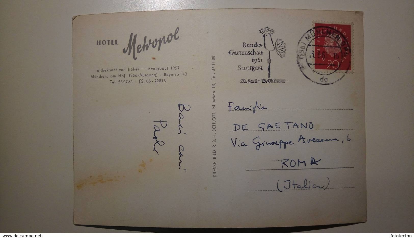 Deutschland, Germany - München - Hotel Metropol - 1961 - Muenchen