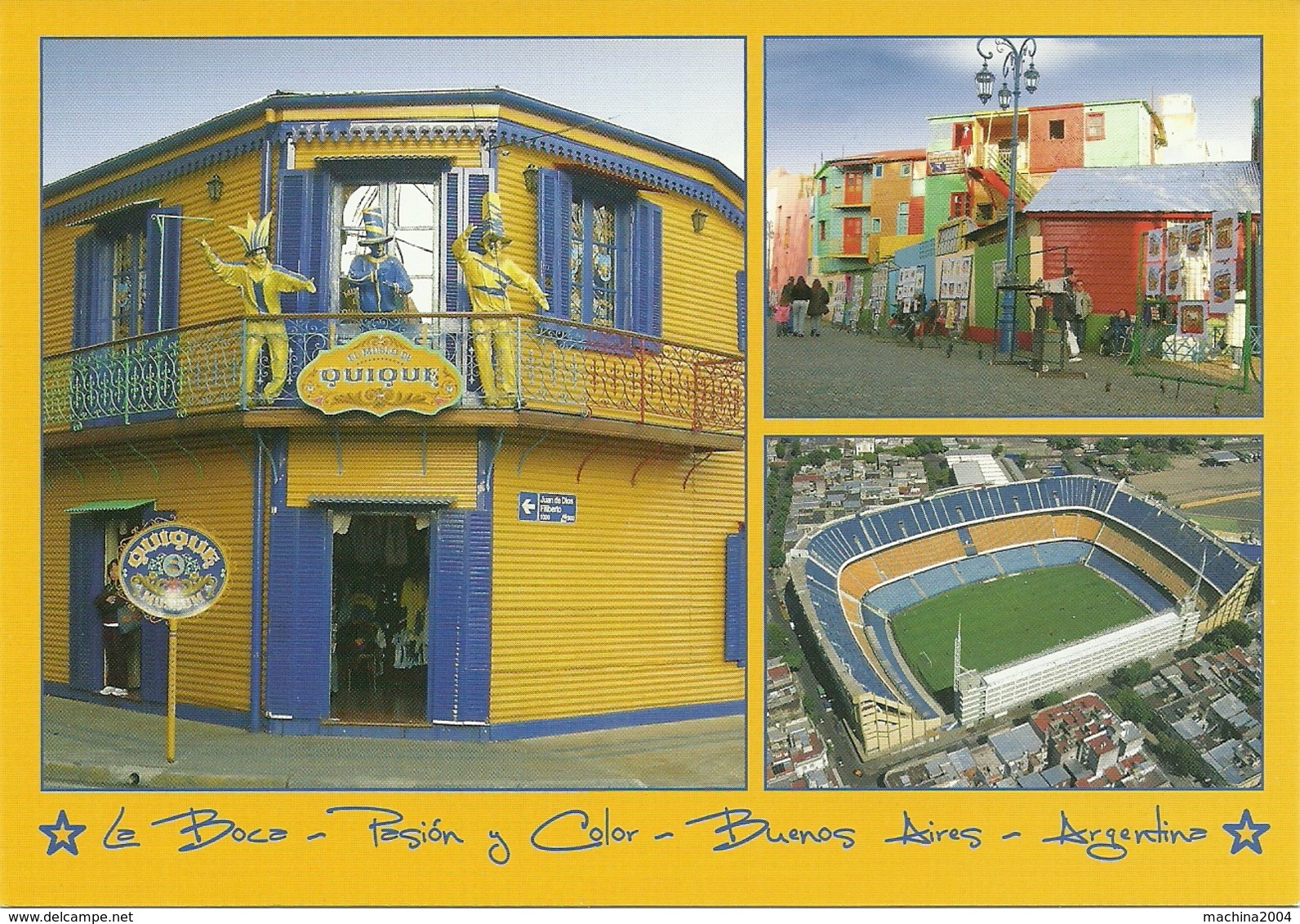 STADIUM POSTCARD ESTADIO STADIO STADION STADE LA BOMBONERA EN BUENOS AIRES - Stades