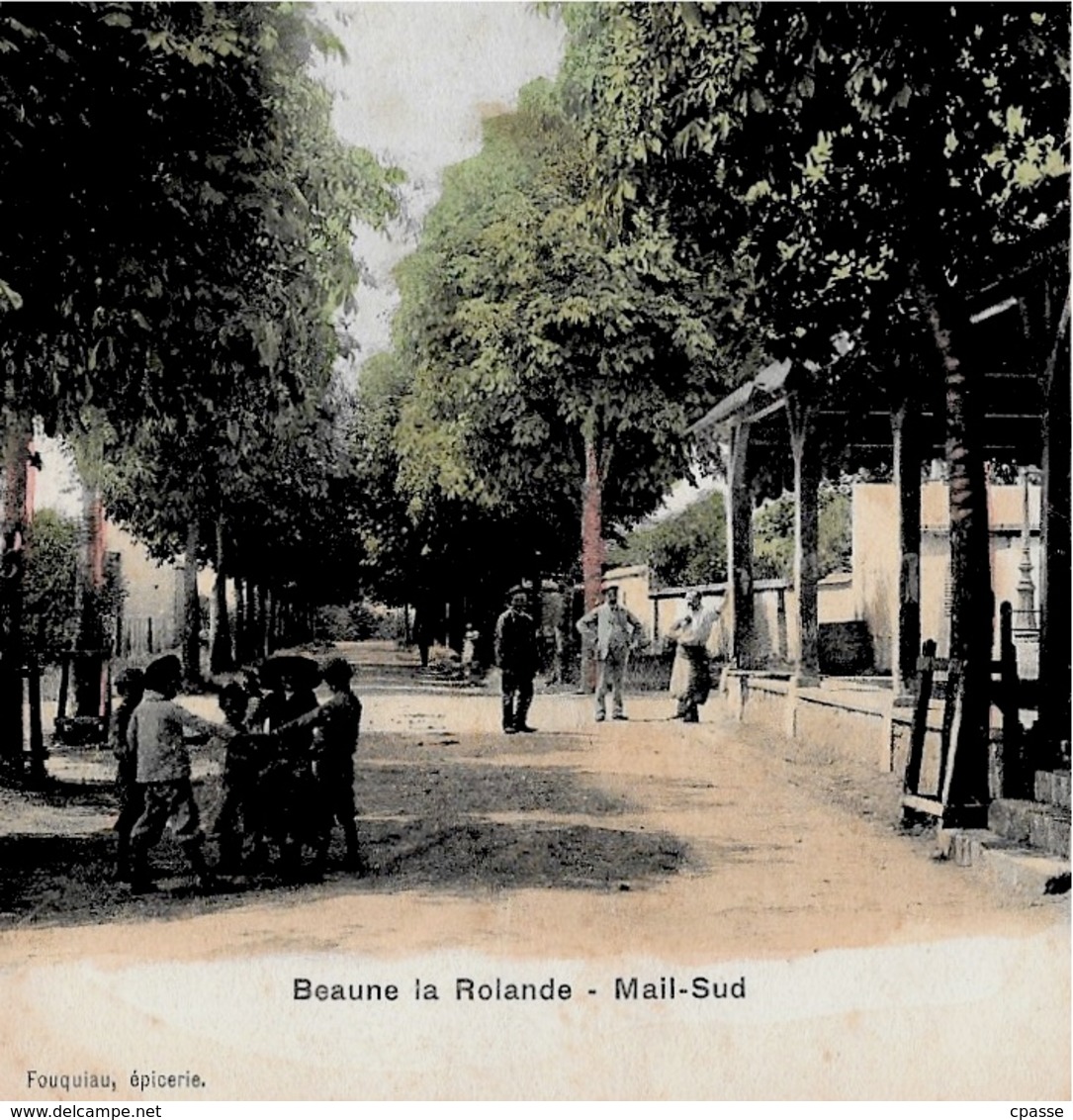 CPA 45 BEAUNE-La-ROLANDE Loiret - Mail Sud ° (édition) Fouquiau - Beaune-la-Rolande