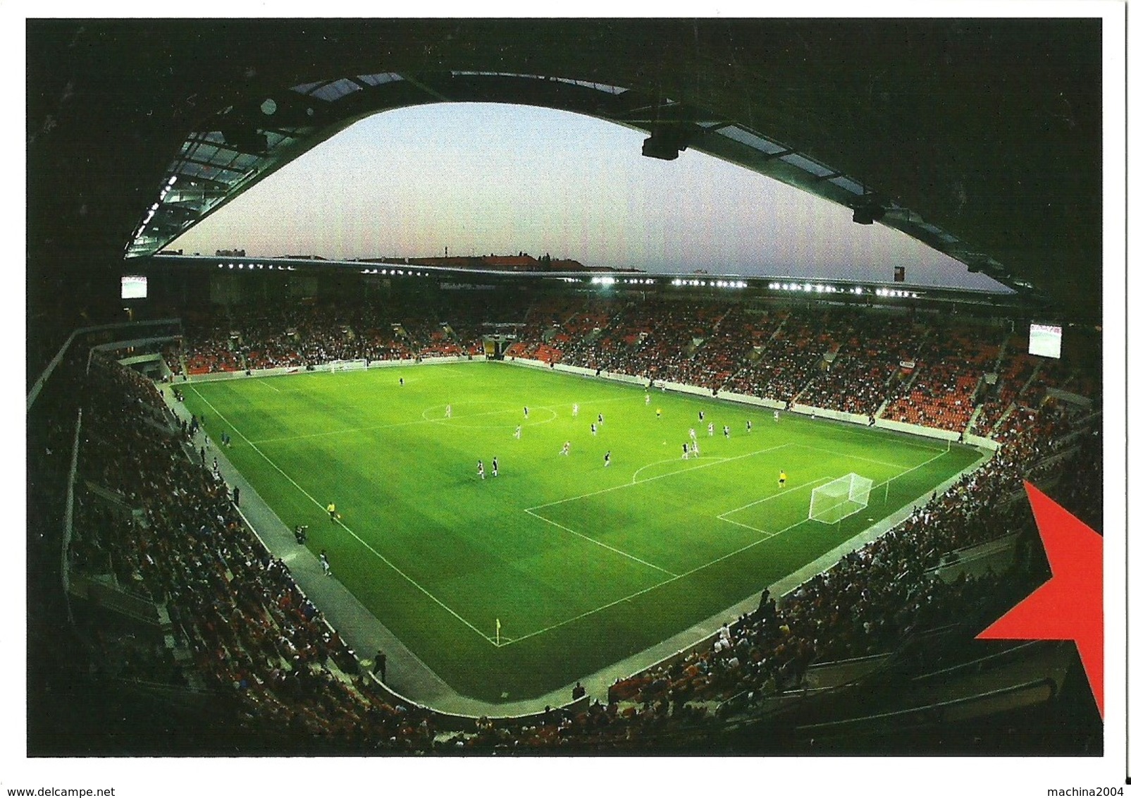 STADIUM POSTCARD ESTADIO STADIO STADION STADE EDEN EN PRAGA - Stades