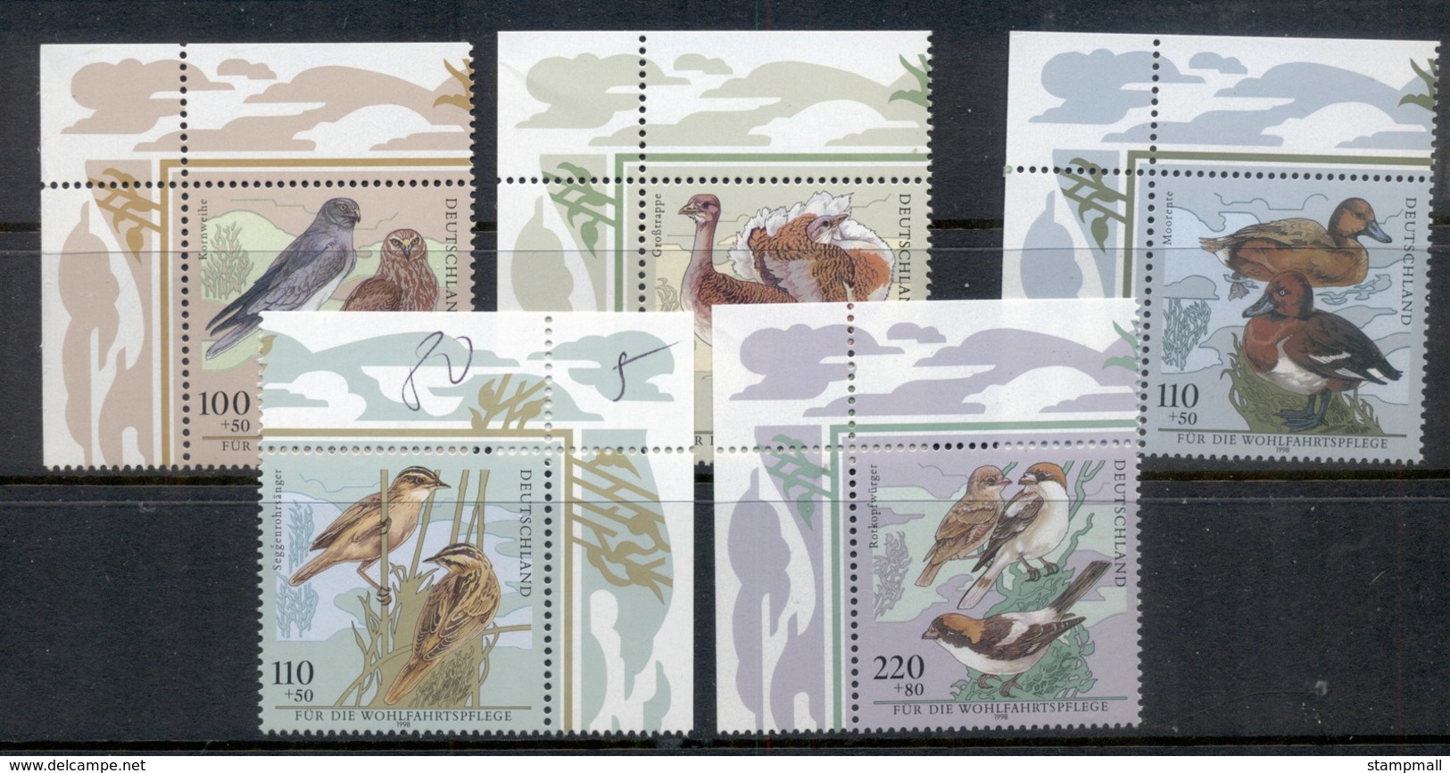 Germany 1998 Welfare, Birds MUH - Unused Stamps
