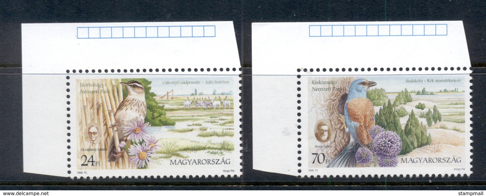 Hungary 1998 National Parks, Birds MUH - Unused Stamps