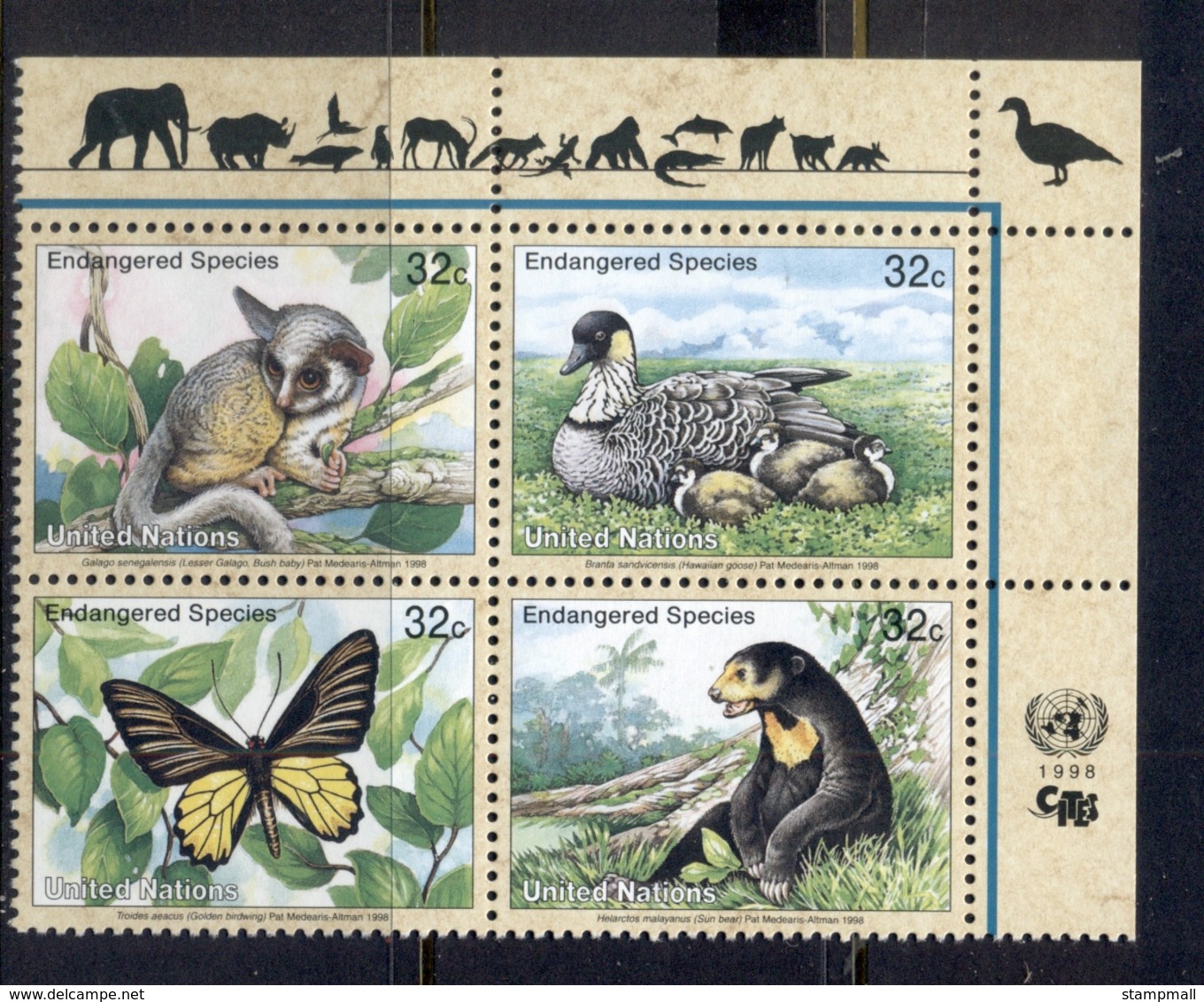 UN New York 1998 Endangered Species MUH - Unused Stamps