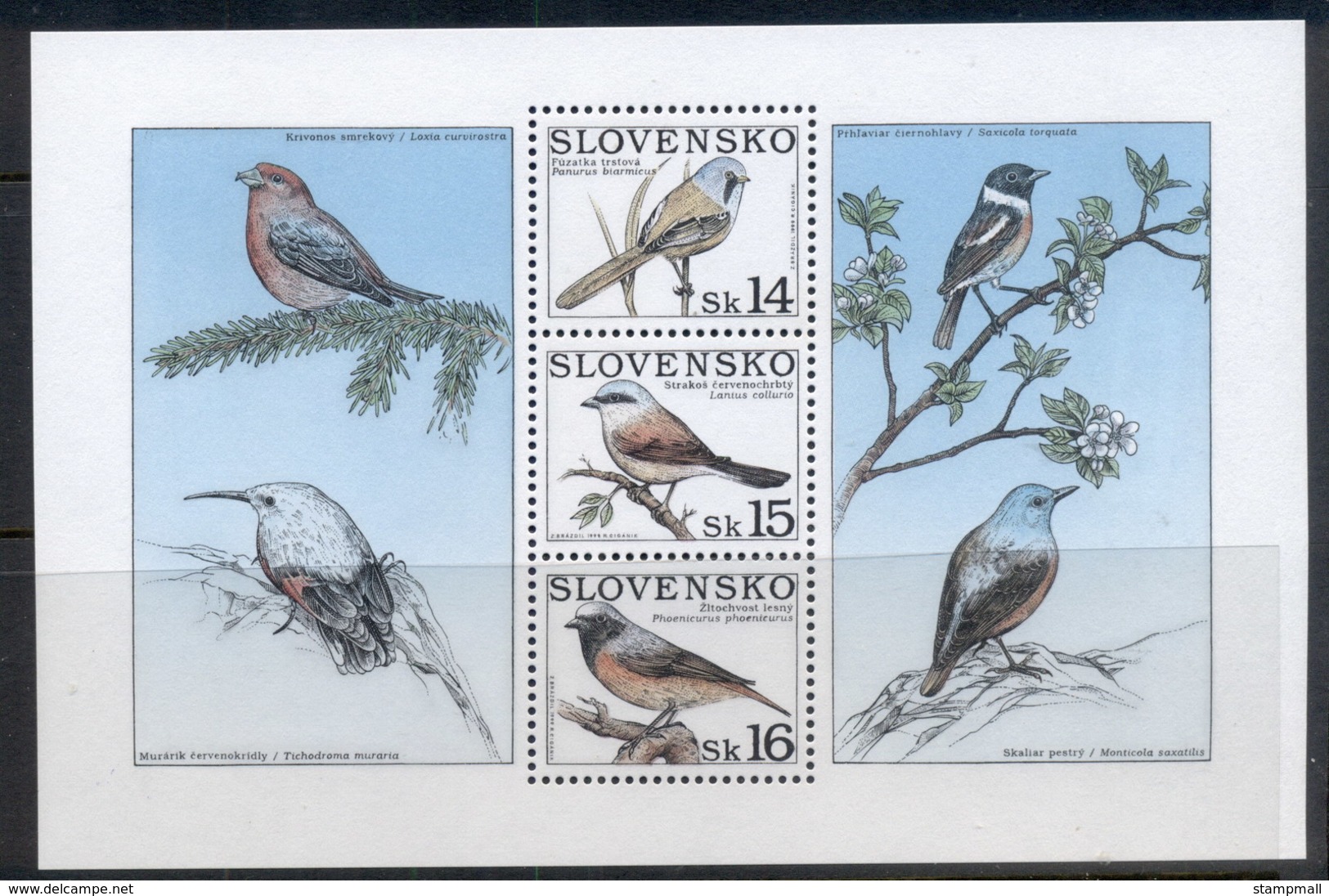 Slovakia 1999 Birds MS MUH - Unused Stamps