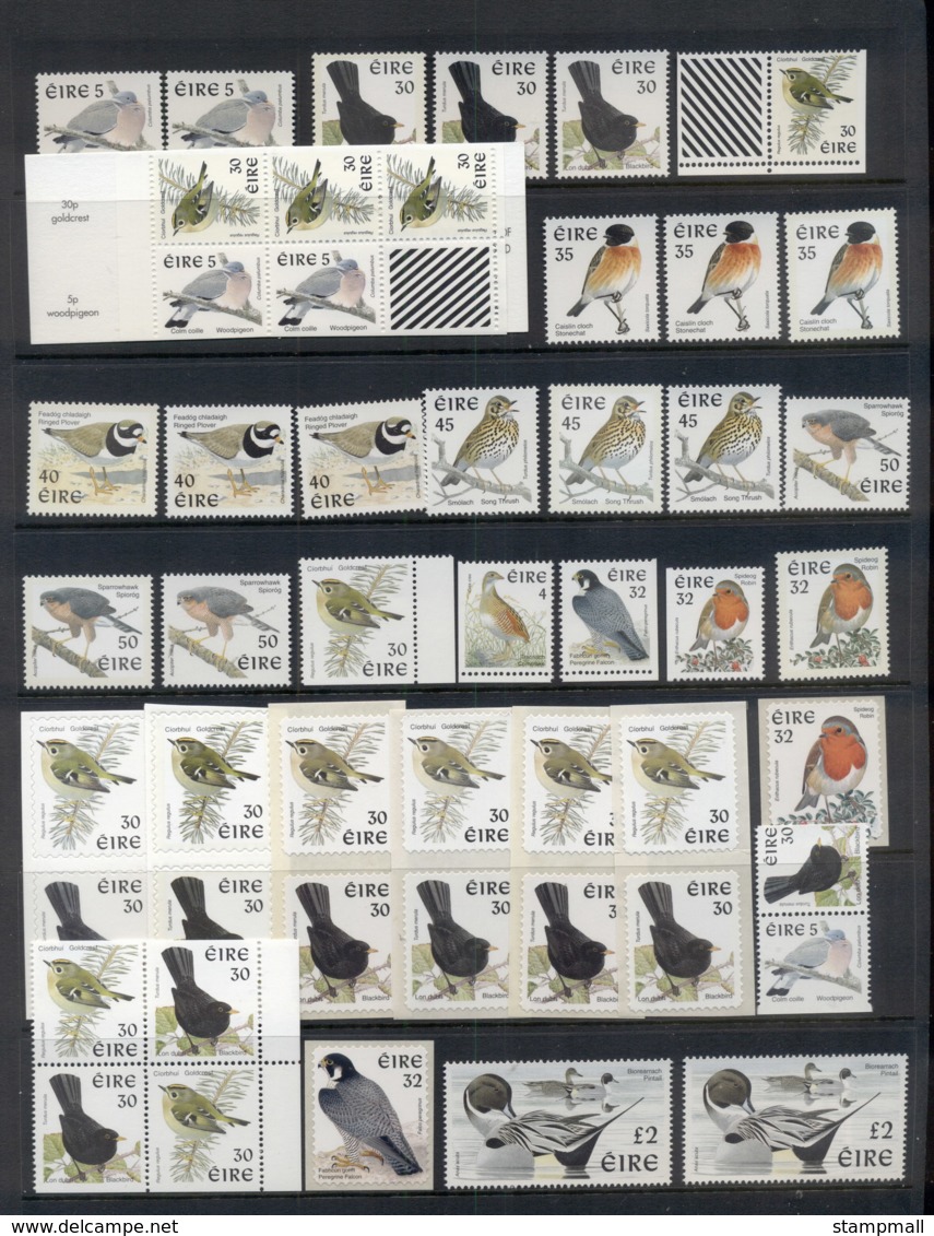 Ireland 1998 On Birds Asst Inc. Vars, Booklets, Coils MUH - Ungebraucht