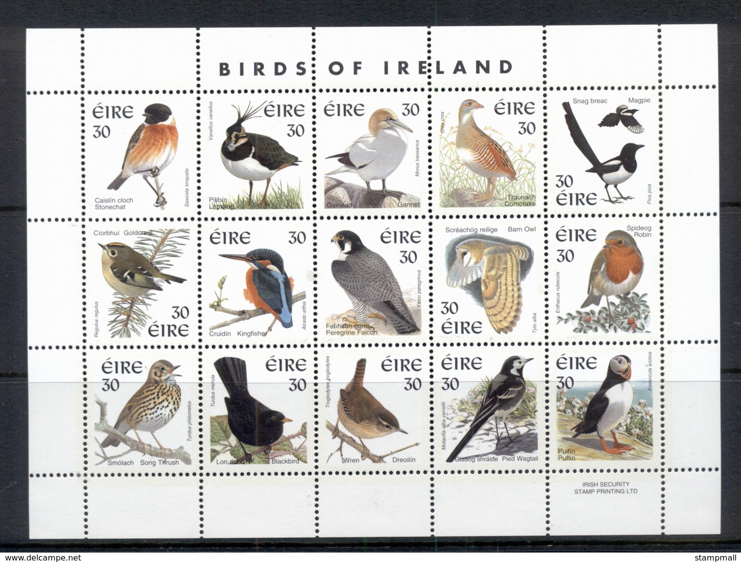 Ireland 1998 Birds Sheeltet 15 MUH - Unused Stamps
