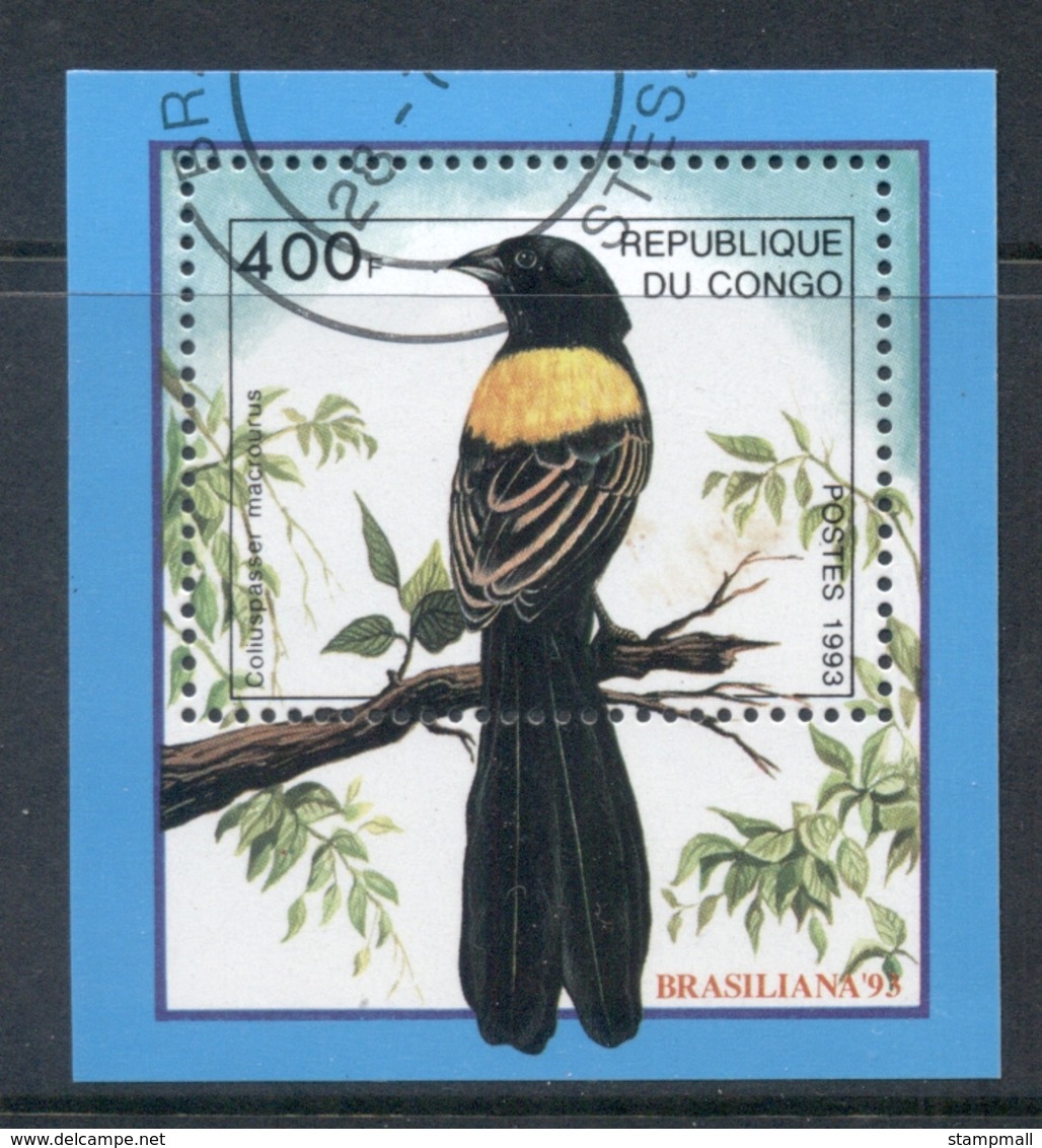 Congo DR 1993 Brasiliana, Bird Of Paradise MS Cto - Neufs