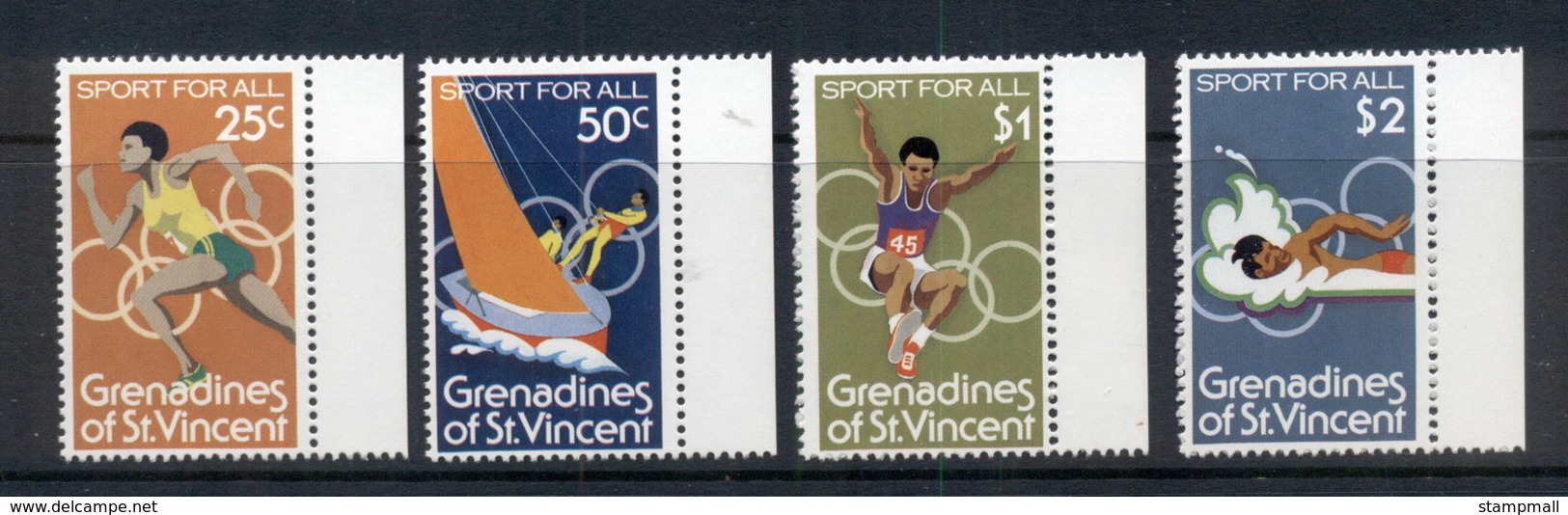 St Vincent Grenadines 1980 Olympics, Sport For All MUH - St.Vincent E Grenadine