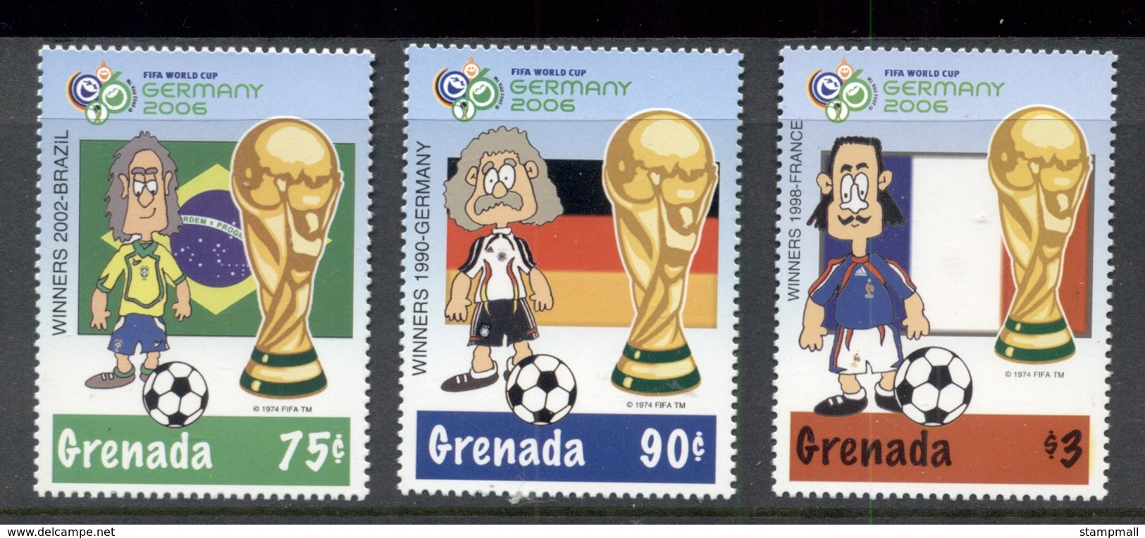 Grenada 2006 World Cup Soccer Germany MUH - Grenada (1974-...)