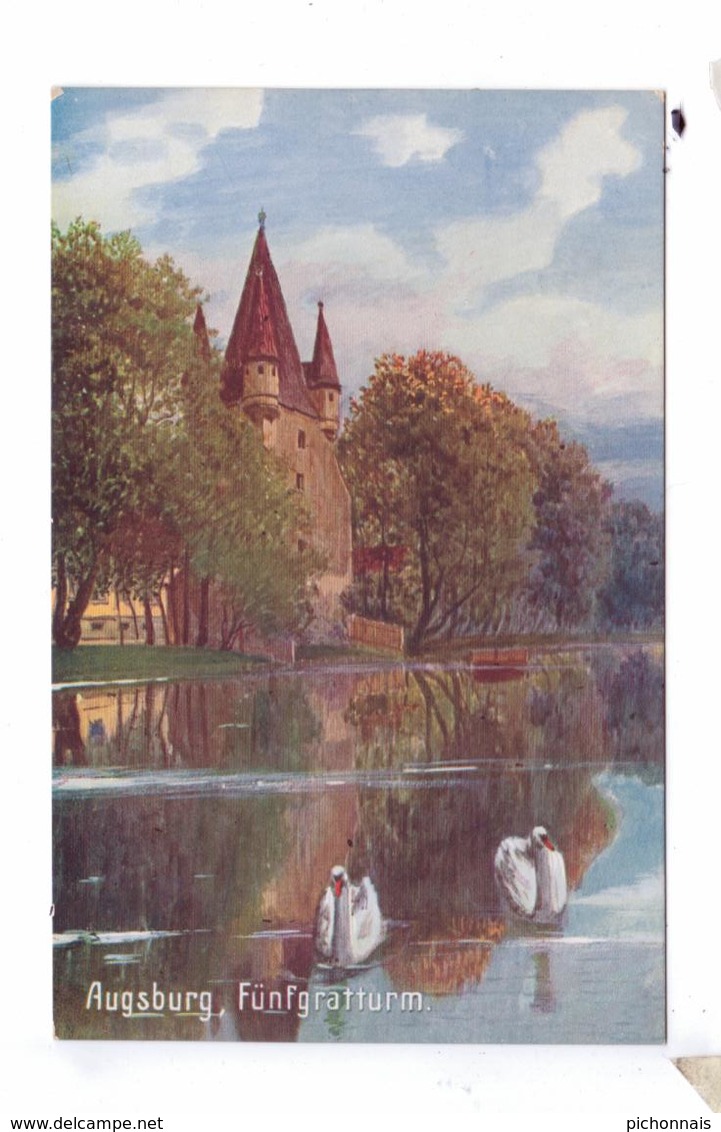 AUGSBURG Funfgratturm Schwan - Augsburg