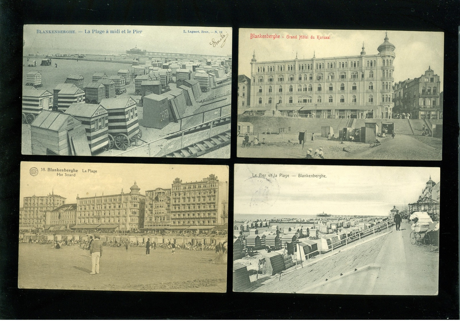 Beau lot de 60 cartes postales de Belgique  la côte  Blankenberge     Mooi lot van 60 postkaarten van België - 60 scans