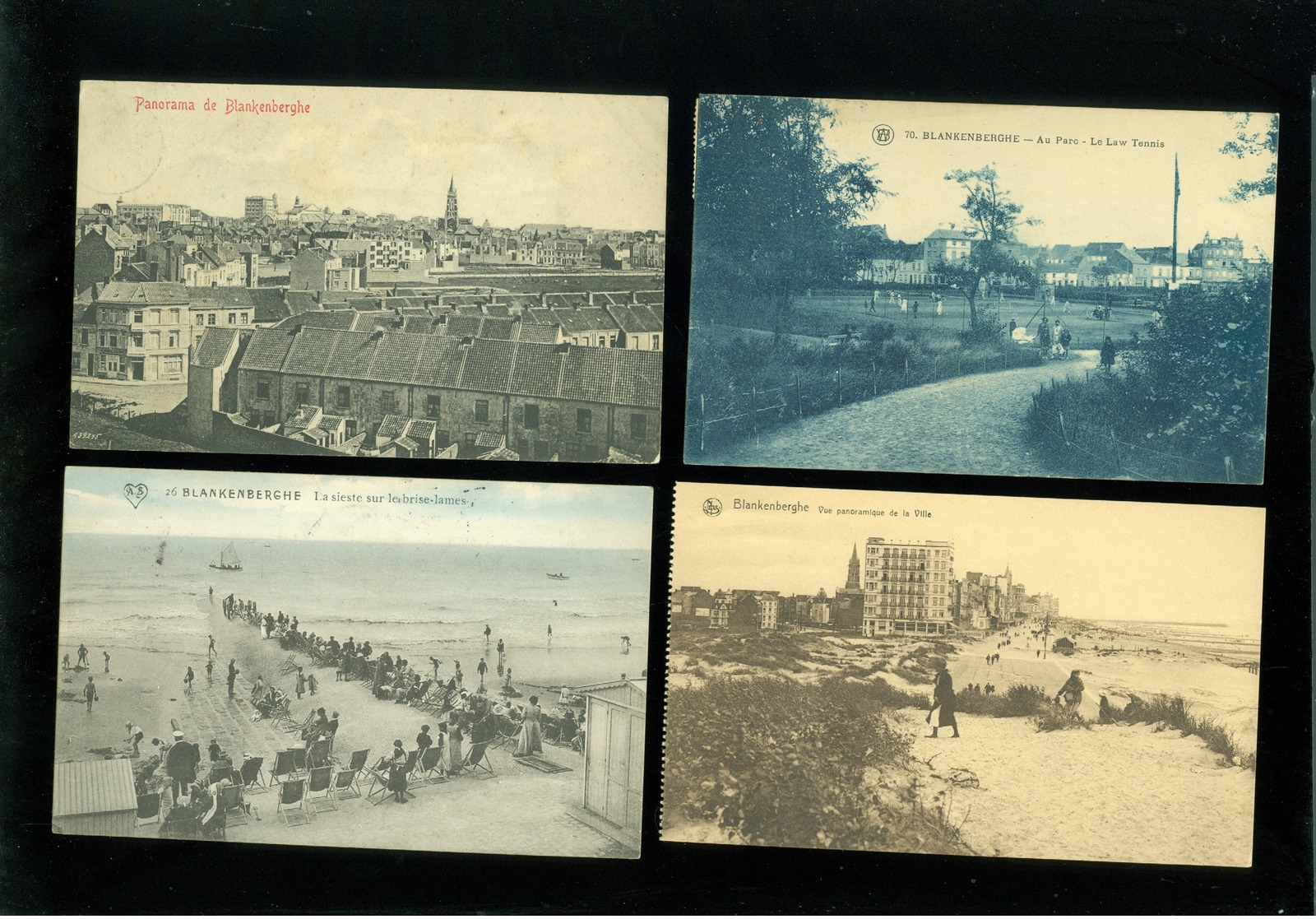 Beau lot de 60 cartes postales de Belgique  la côte  Blankenberge     Mooi lot van 60 postkaarten van België - 60 scans