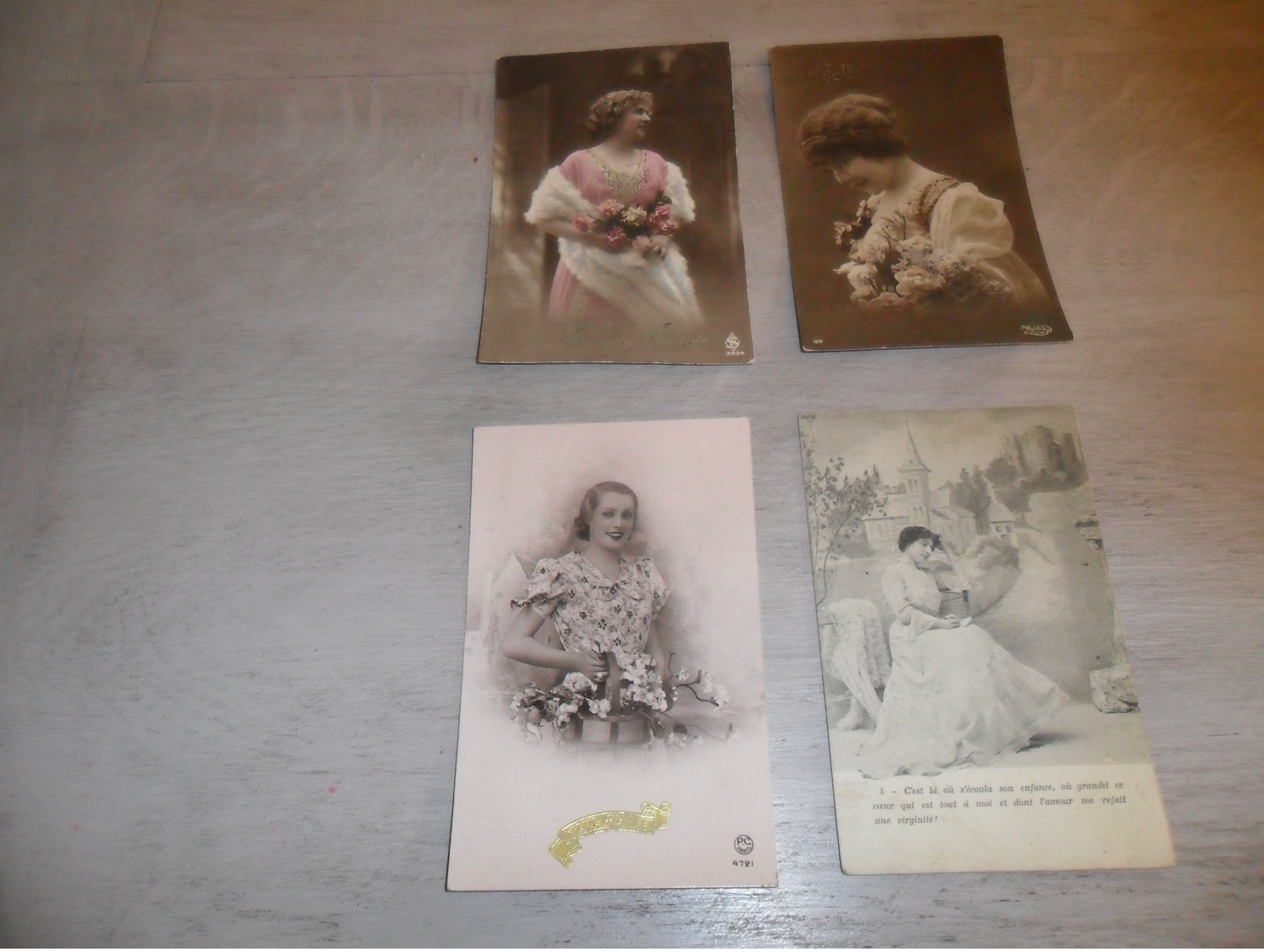 Beau lot de 60 cartes postales de fantaisie femmes femme   Mooi lot van 60 postkaarten fantasie vrouwen vrouw - 60 scans