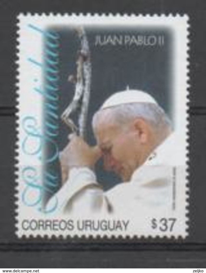 Uruguay, MNH, Pope John Paul II - Papas