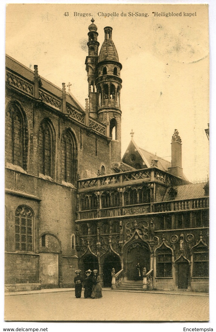 CPA - Carte Postale - Belgique - Bruges - Chapelle Du Saint Sang - 1912 (M7423) - Brugge