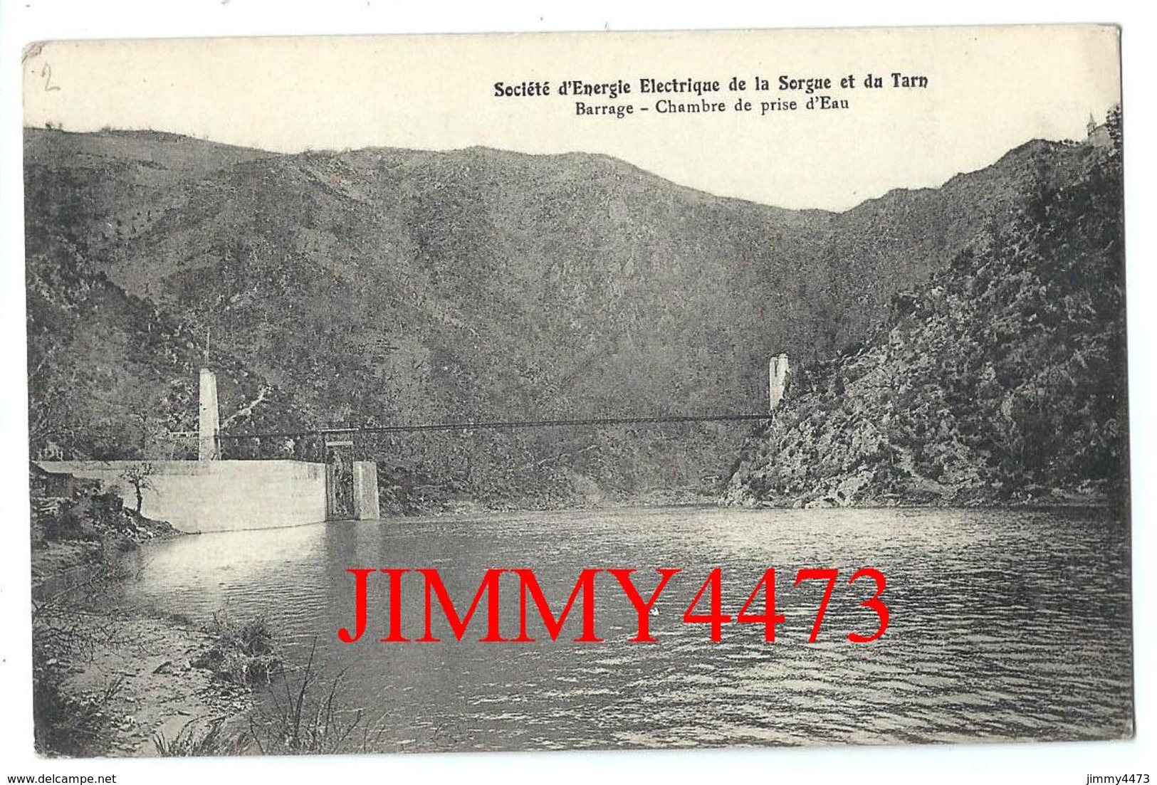 CPA - Société D' Energie Electrique De La Sorgue Barrage Chambre De Prise D'eau 84 Vaucluse  Recto-Verso - Pas D'éditeur - Sorgues