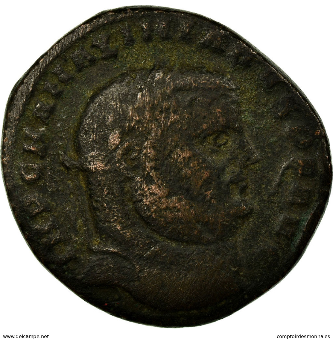 Monnaie, Maximien Hercule, Follis, 302-303, Antioche, TB, Bronze, RIC:56b - L'Anarchie Militaire (235 à 284)