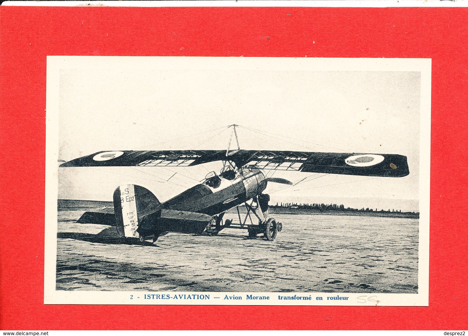 Istres Aviation Cpa Glacée Avion  Morane Transformé En Rouleur    2  Coll Tranchant - 1946-....: Ere Moderne