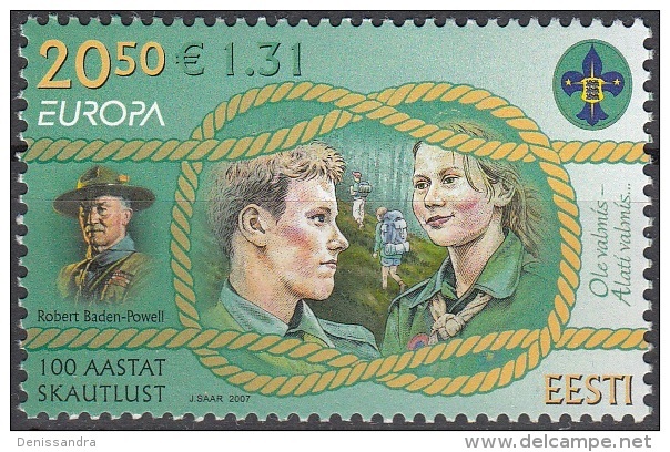 Eesti 2007 Michel 585 Neuf ** Cote (2013) 3.50 Euro Europa CEPT Scoutisme - Estonie