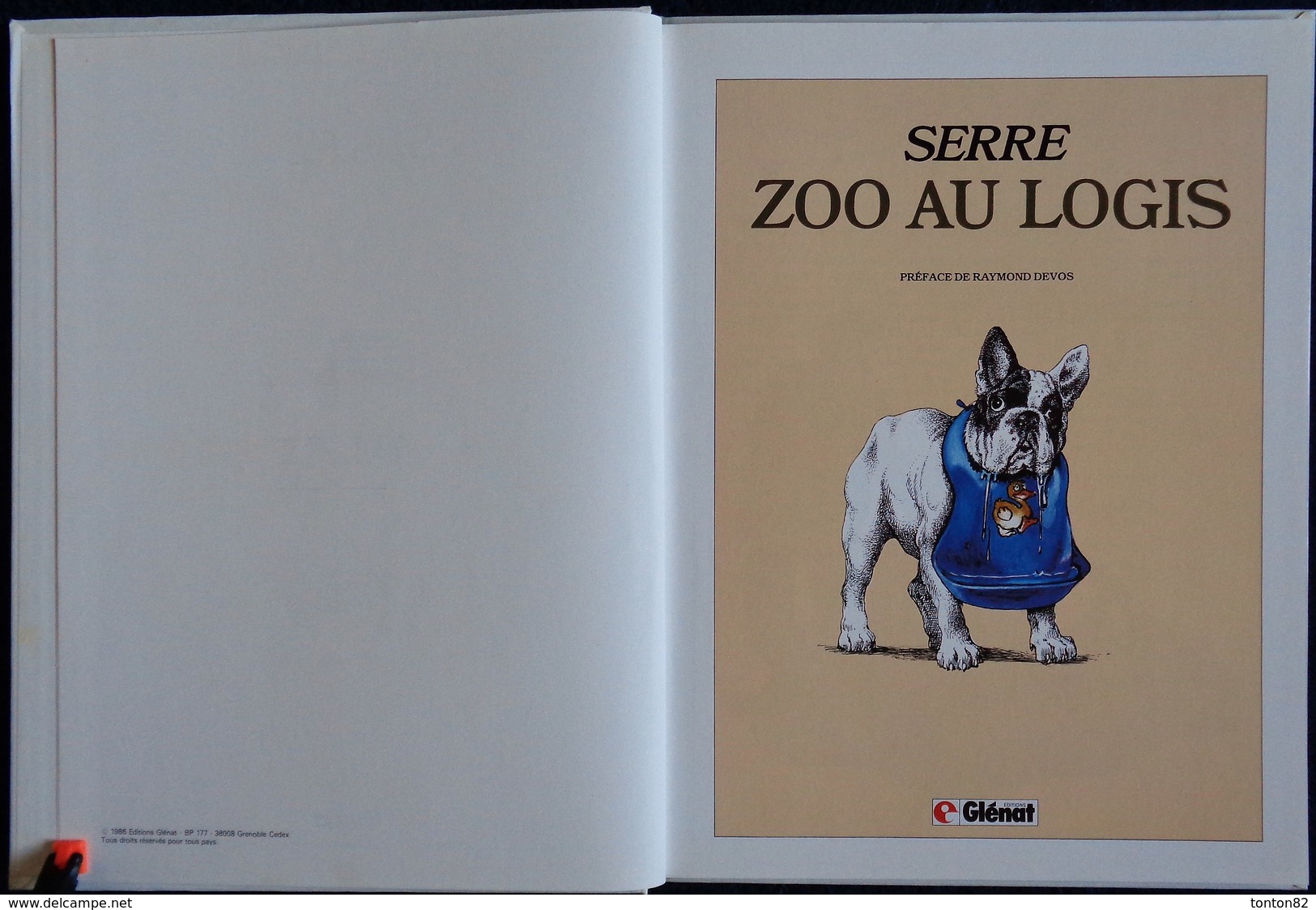 SERRE - ZOO AU LOGIS - Éditions Glénat - ( 1986 ) . - Serre