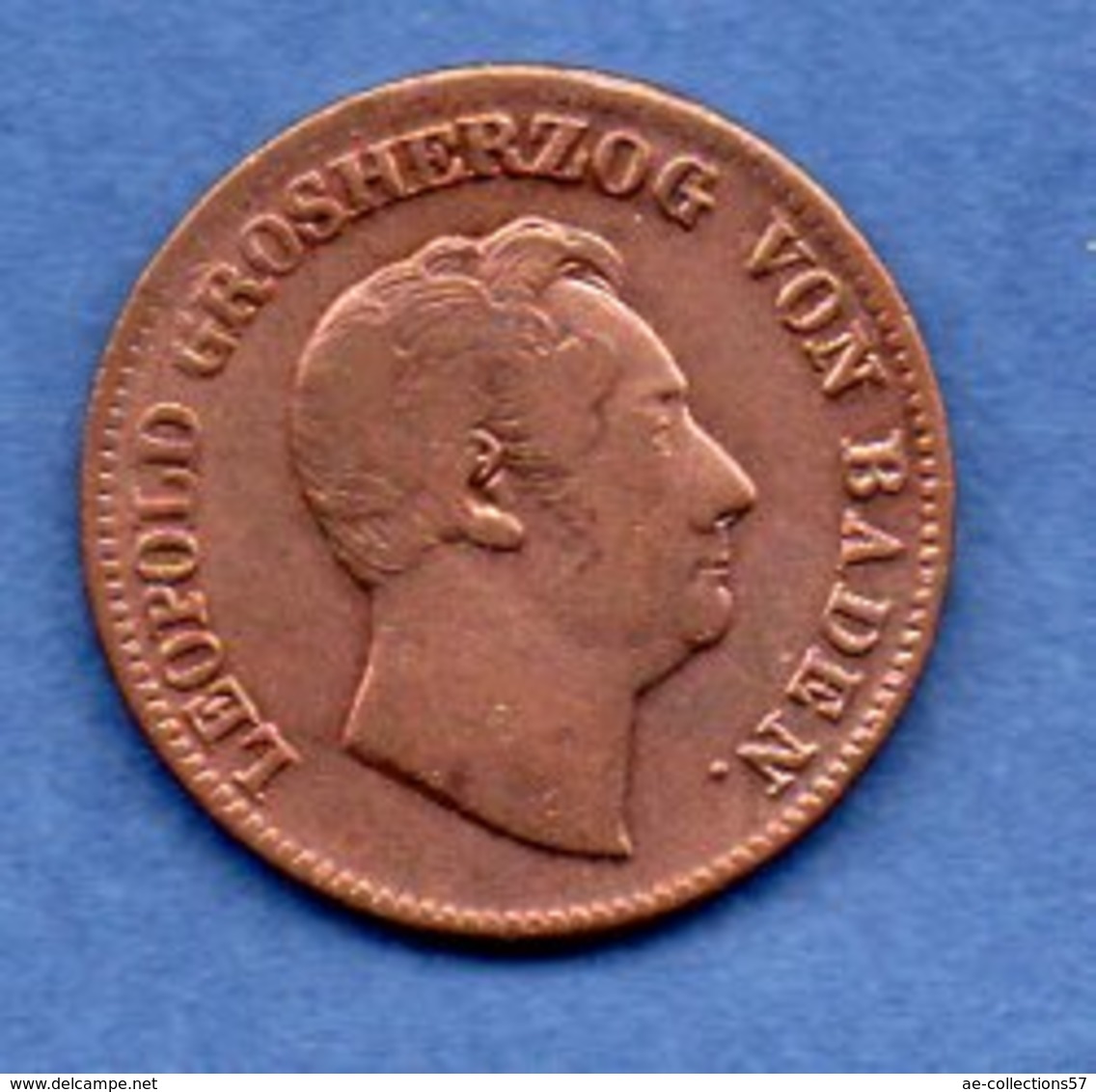 Baden  - 1 Kreuzer 1852   -  état  TB+ - Petites Monnaies & Autres Subdivisions