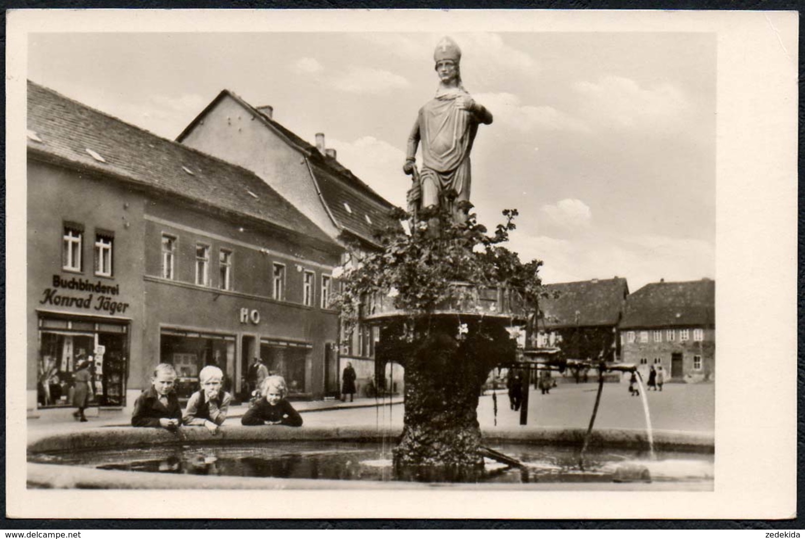 C2981 - Kölleda Krs. Sömmerda - Landpost Landpoststempel Bachra über Kölleda - Stempel - Brunnen Wipertus - Soemmerda