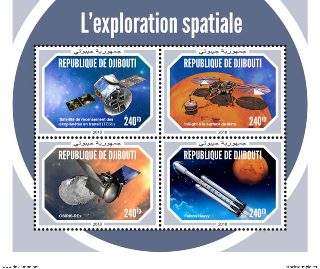 Djibouti 2018     Space Exploration  S201901 - Djibouti (1977-...)