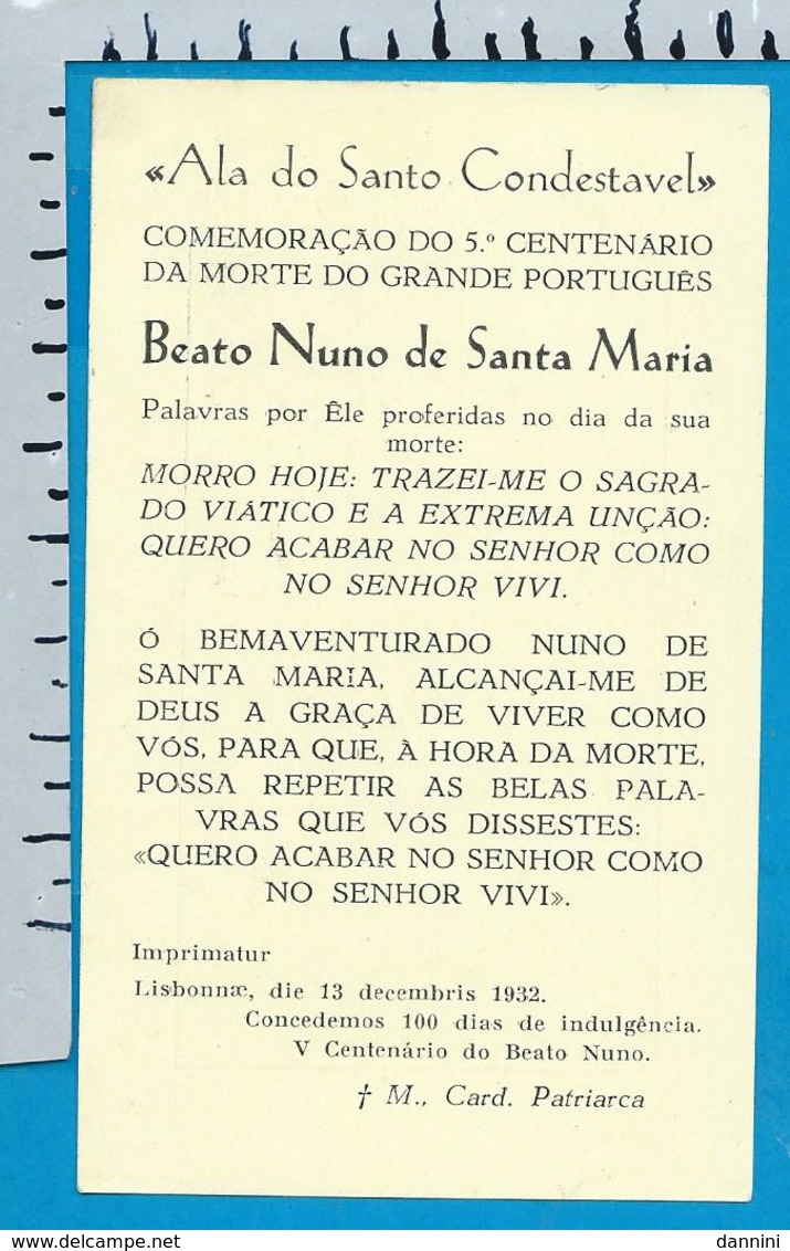 Holycard    B. Nuno De Santa Maria - Santini