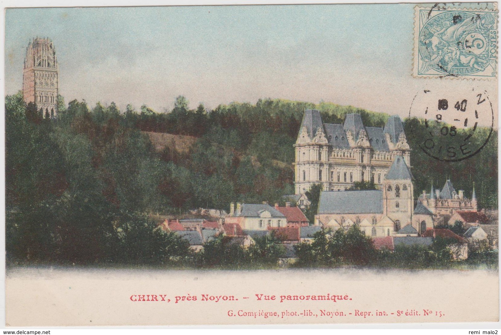 CARTE POSTALE°    CHIRY,près NOYON 60  Vue Panoramique - Autres & Non Classés