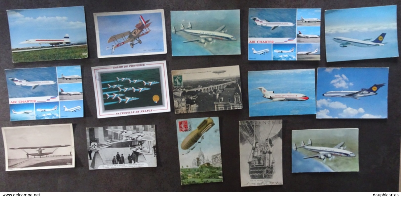 LOT De 77 Cartes Sur Le Transport : Train, Avion, Voiture, Humour, Voir Les Scans. Lire Descriptif - Autres & Non Classés