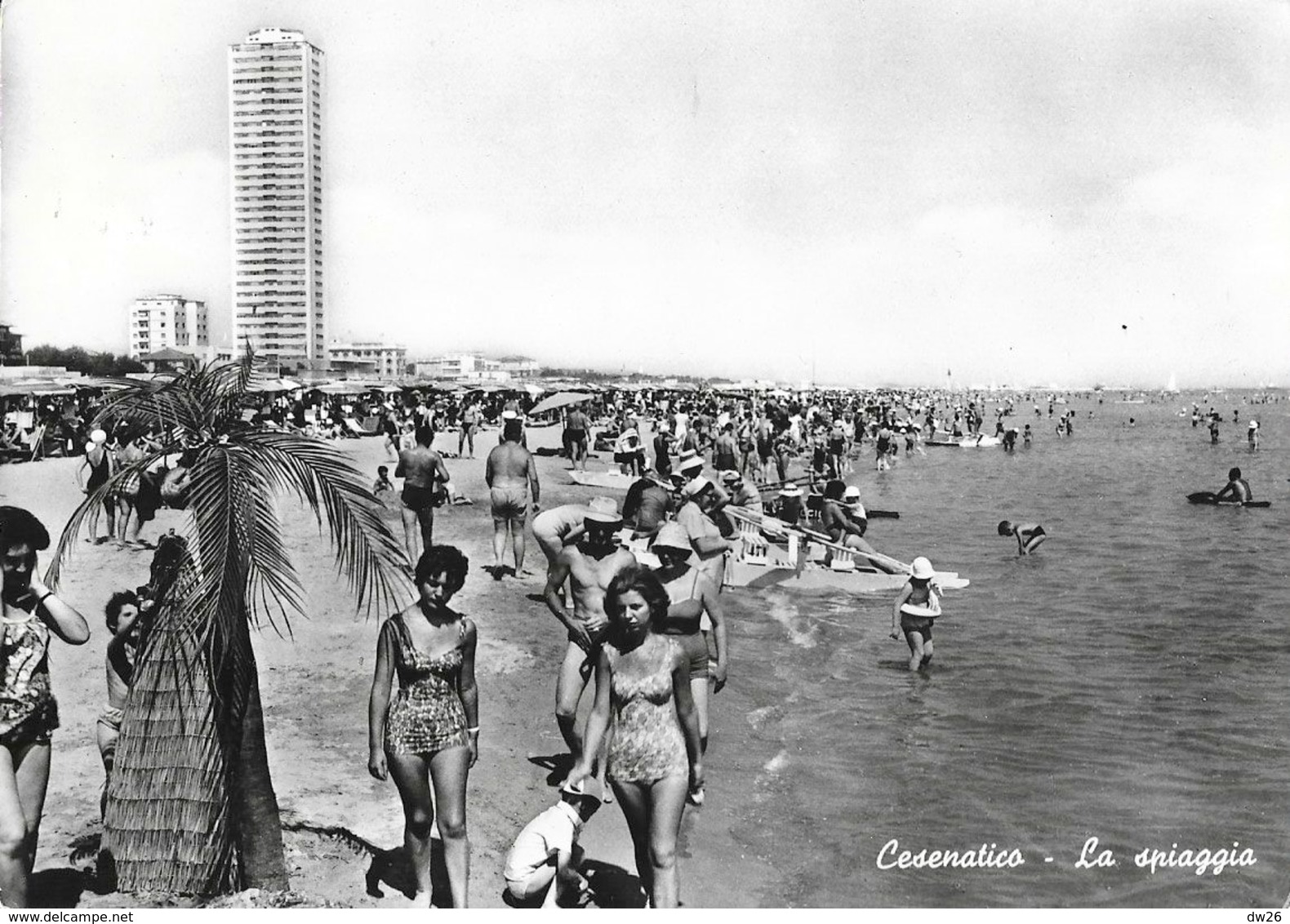 Cesenatico - La Spiaggia (plage, The Beach) 1962 - Ed. A. Brina - Cesena