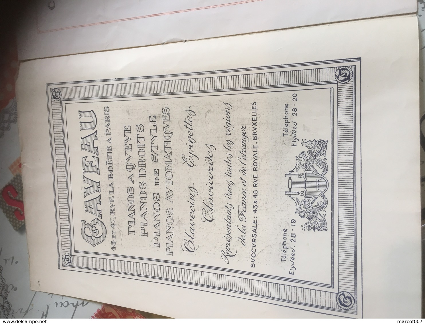 CONCERT YSAYE 1925-1926 Programme - Programmes