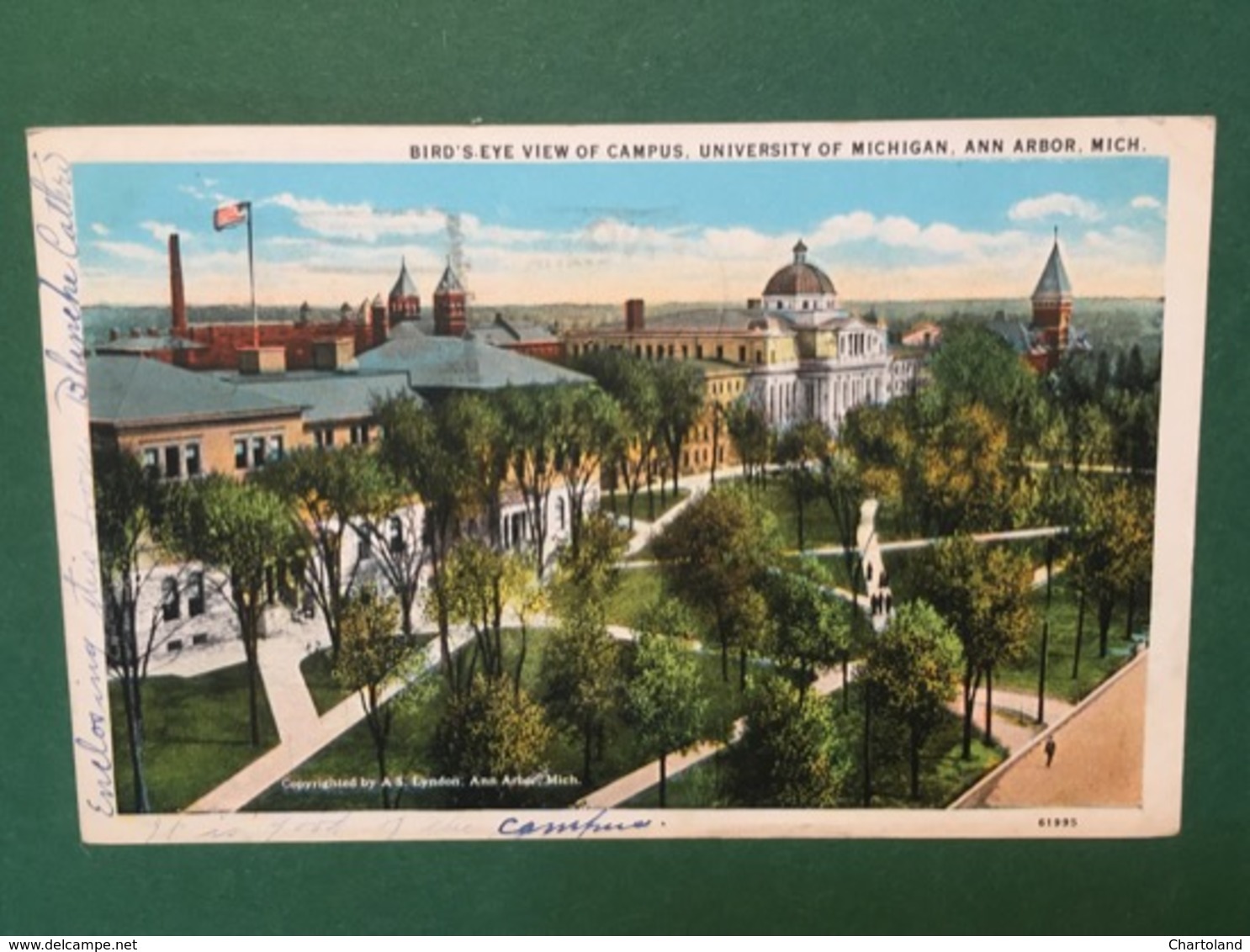 Cartolina Bird's Eye View Of Campus - University Of Michigan - 1930 - Unclassified