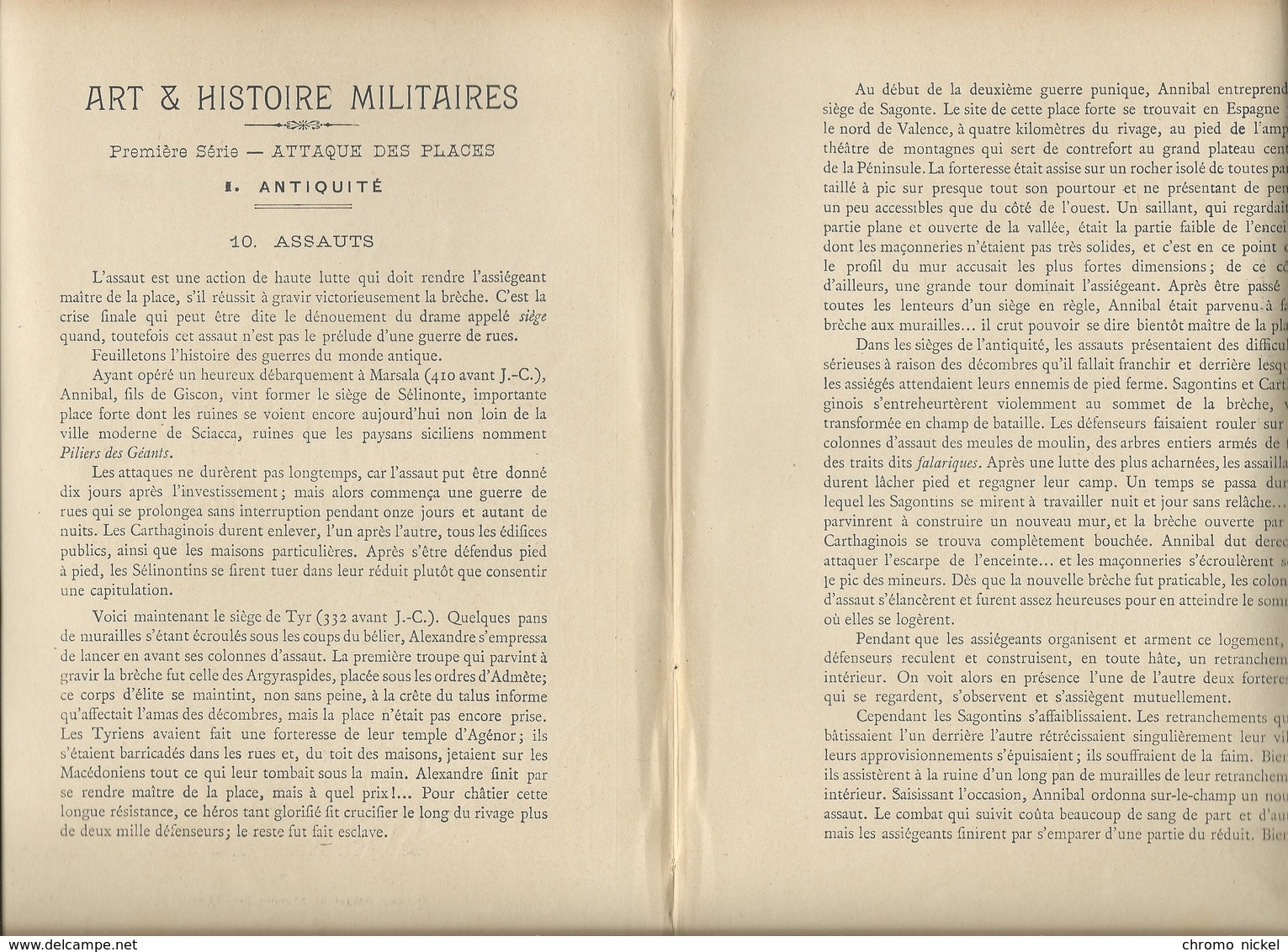 Art & Histoire Militaire ANNIBAL à Sagonte Couverture Protège-cahier  TB 3 Scans Texte Au Dos - Protège-cahiers