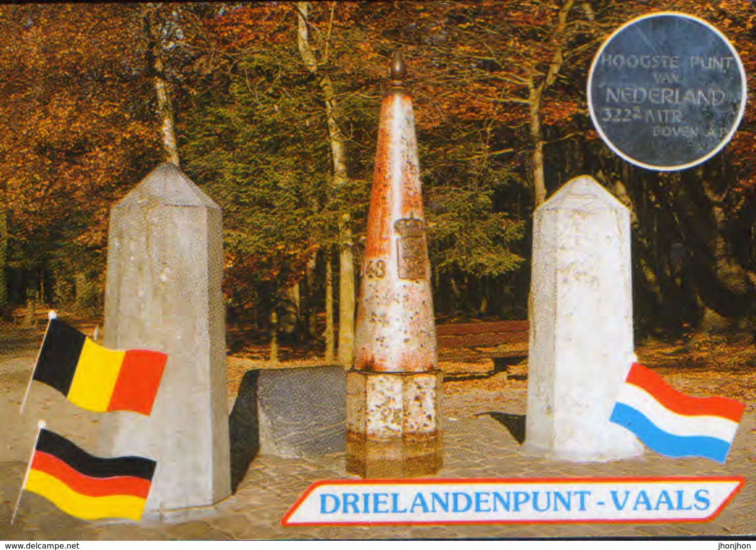 Belgium - Postcard Circulated In 1985 From Gemmenich Belgium To Germany -  Vaals - Three Countries  - 2/scans - Vaals