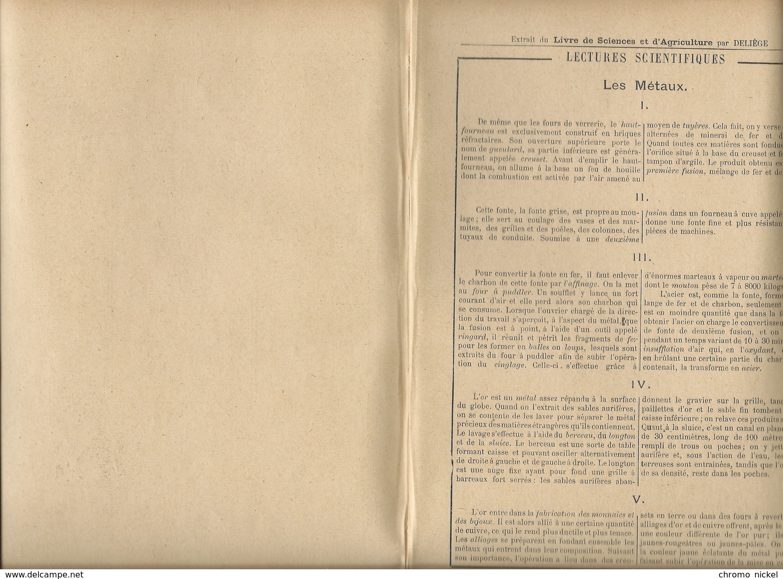 Métallurgie Les Métaux Connaissances Usuelles Alliages Technologie Couverture Protège-cahier  TB 3 Scans Texte Au Dos - Protège-cahiers