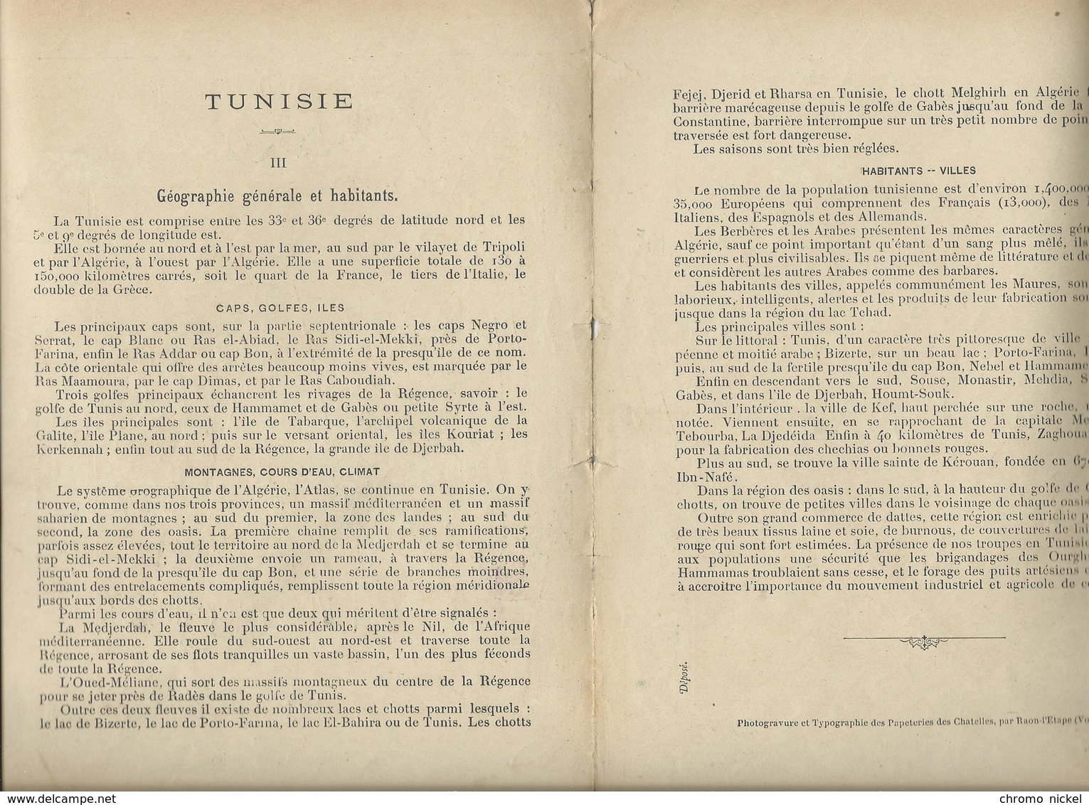 TUNISIE Puits Artésien Marabout à Tunis Protège-cahier Couverture 220 X 175 Bien 3 Scans Colonies Françaises - Protège-cahiers