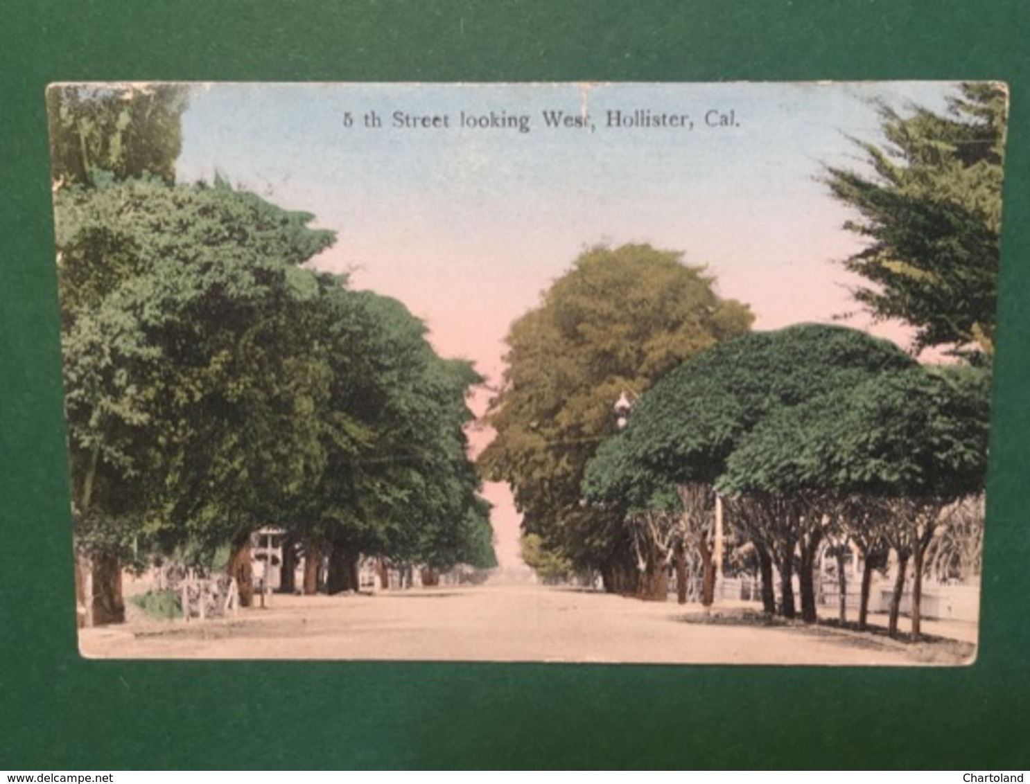 Cartolina Th Street Looking West - Hollister - Cal - 1908 - Unclassified