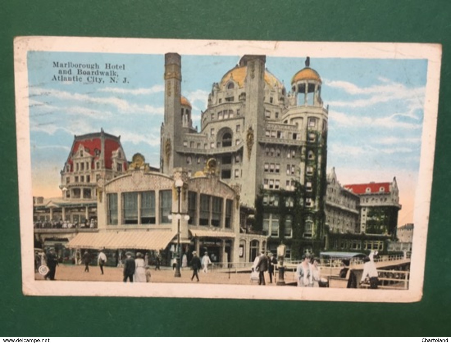 Cartolina Marlbrought Hotel And Boardwalk Atlantic City - 1926 - Non Classificati
