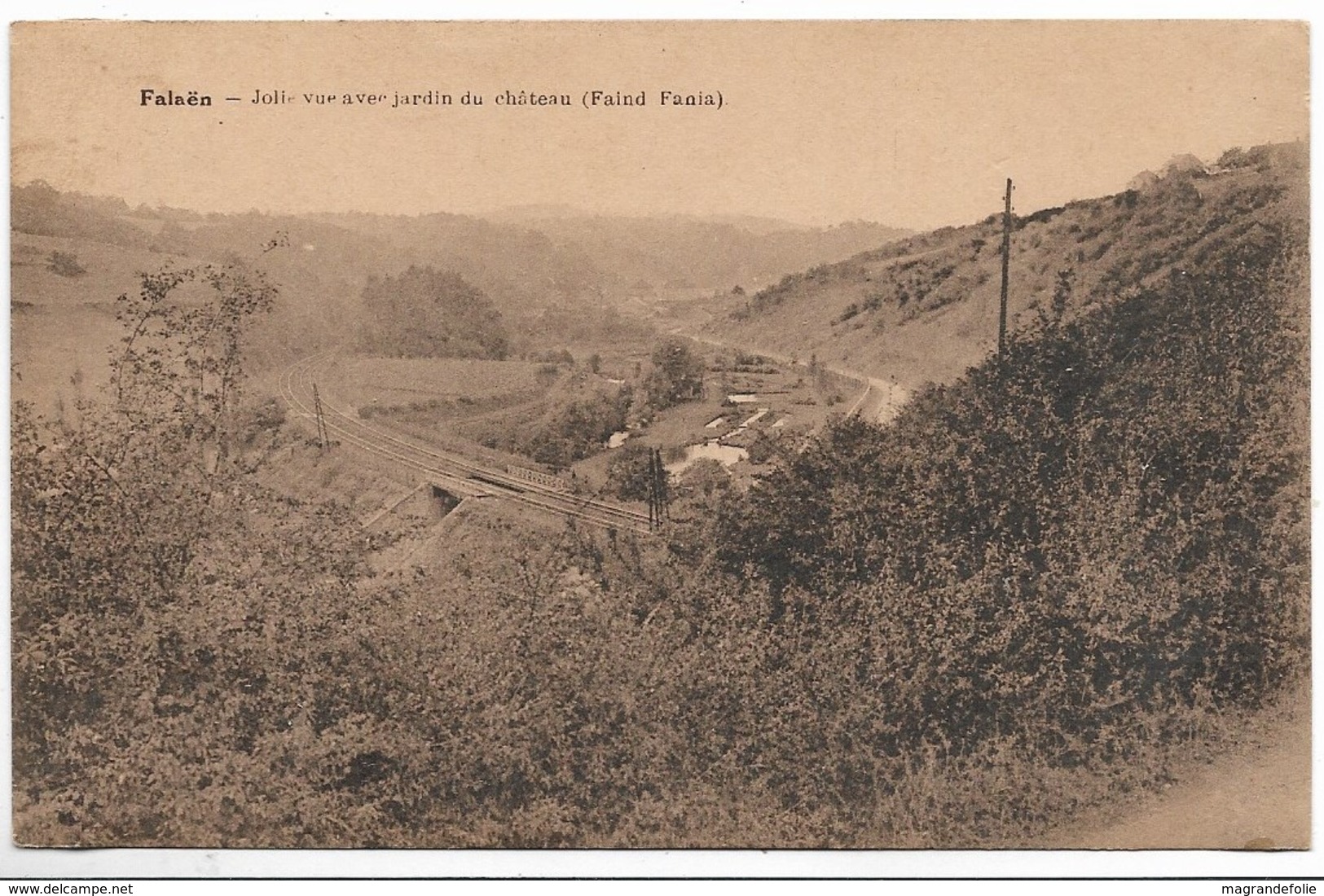 CPA PK  FALAEN  JOLIE VUE AVEC JARDIN DU CHATEAU   FAIND FANIA - Andere & Zonder Classificatie